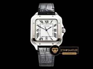CAR0429D - Santos De Cartier 2018 Mens SSLE (Blk) Wht Swiss Qtz - 06.jpg